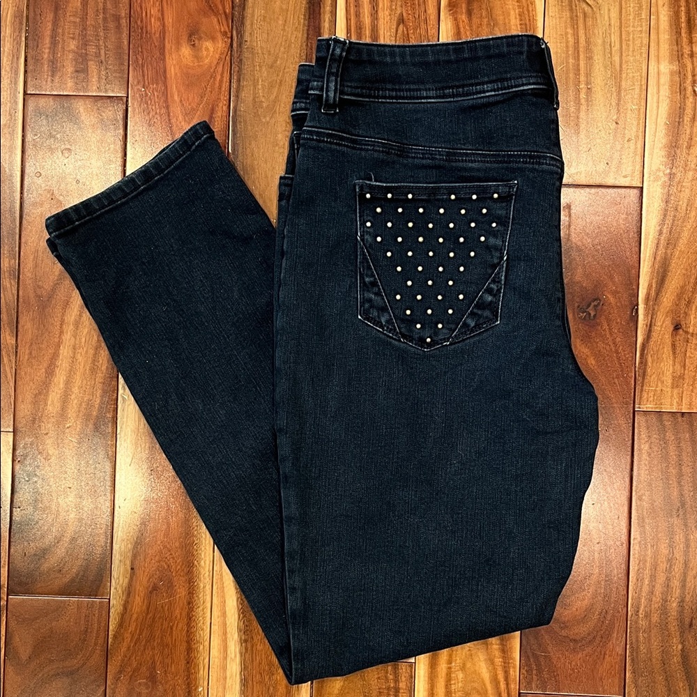 Chico’s so slimming embellished pocket jeans - size 1